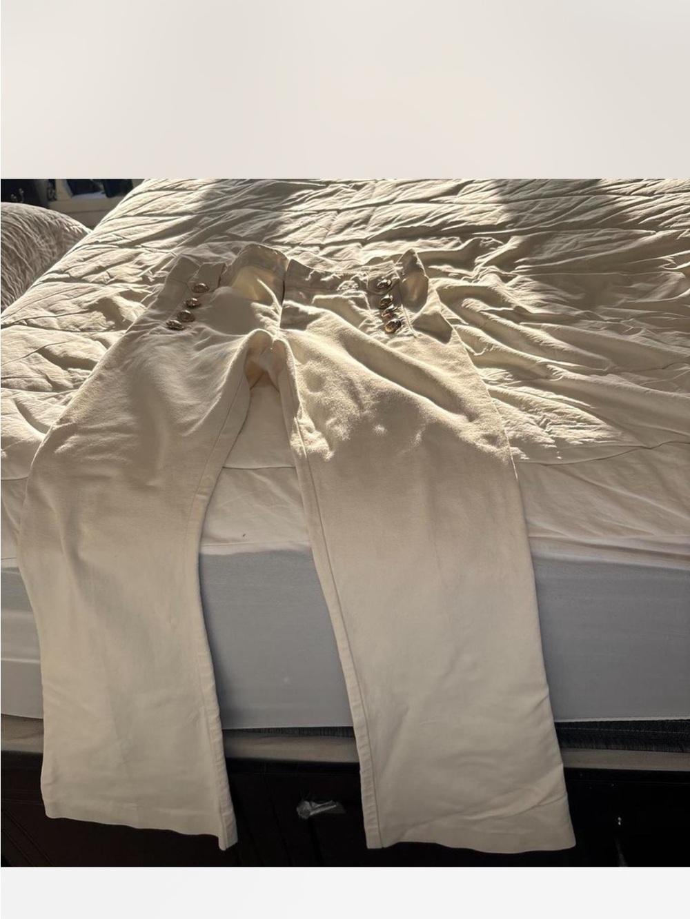 Derek Lam 10 Crosby Cream/Tan Men’s Pants